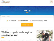 Tablet Screenshot of nederkoi.nl